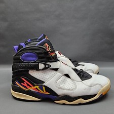 Air Jordan 8 Retro Three Peat Mens Basketball Shoes 12 White Athletic Sneakers