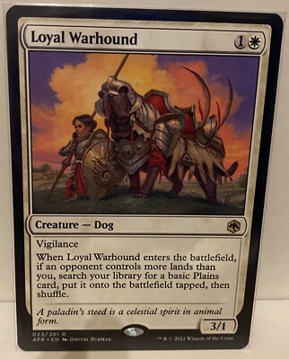 Loyal Warhound 023 Adventures in the Forgotten Realms (AFR)  MTG engl.