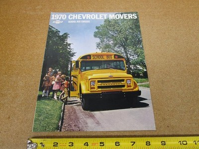 1970 Chevrolet School Bus chassis sales brochure 8 pg ORIGINAL literature