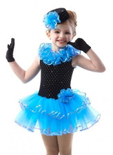 Lot of 7 Shop Around 5-CXL, 1-AS 1-AM Dance Costume Ruffled Ballet Tutu Gloves