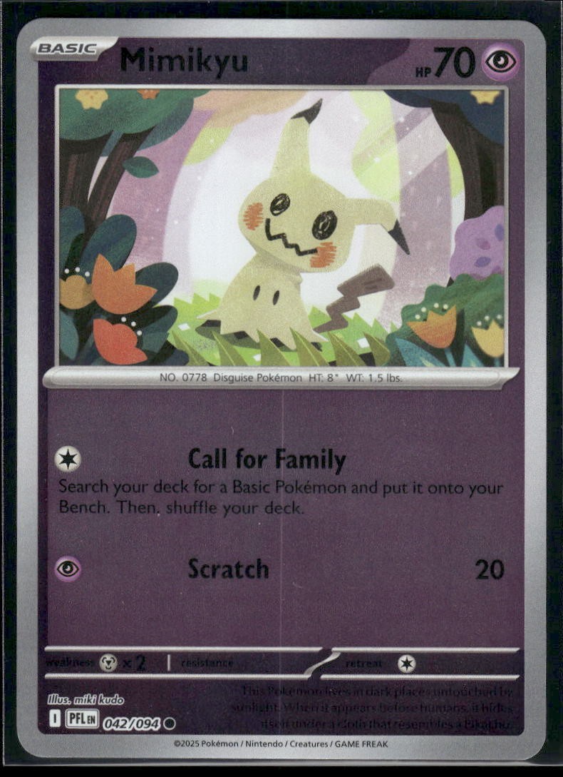 Mimikyu Common ME02: Phantasmal Flames 042/094 NM