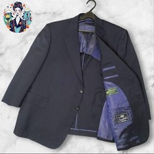 Henry Poole Wool Jacket Men's Tailored Navy Japan Size V (E)