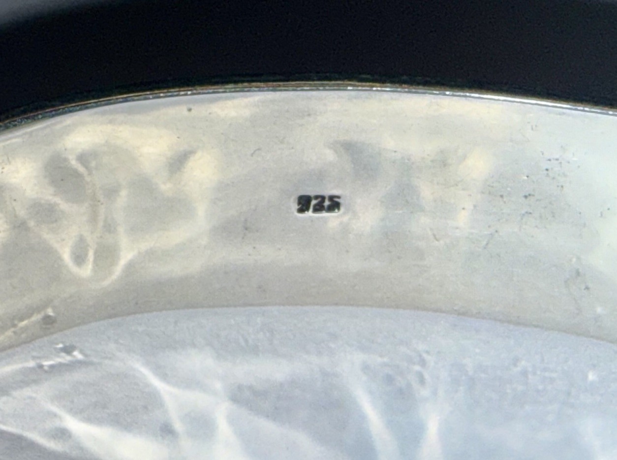 Vintage Solid Sterling Silver Mixed Gemstone Sout… - image 7