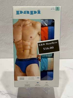 Papi Multicolor Low Rise Briefs 5 Pack Size L