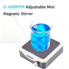 US Magnetic Stirrer Mixer 0-1600 RPM with Stir Bar Max 1000ml Stirring Capacity