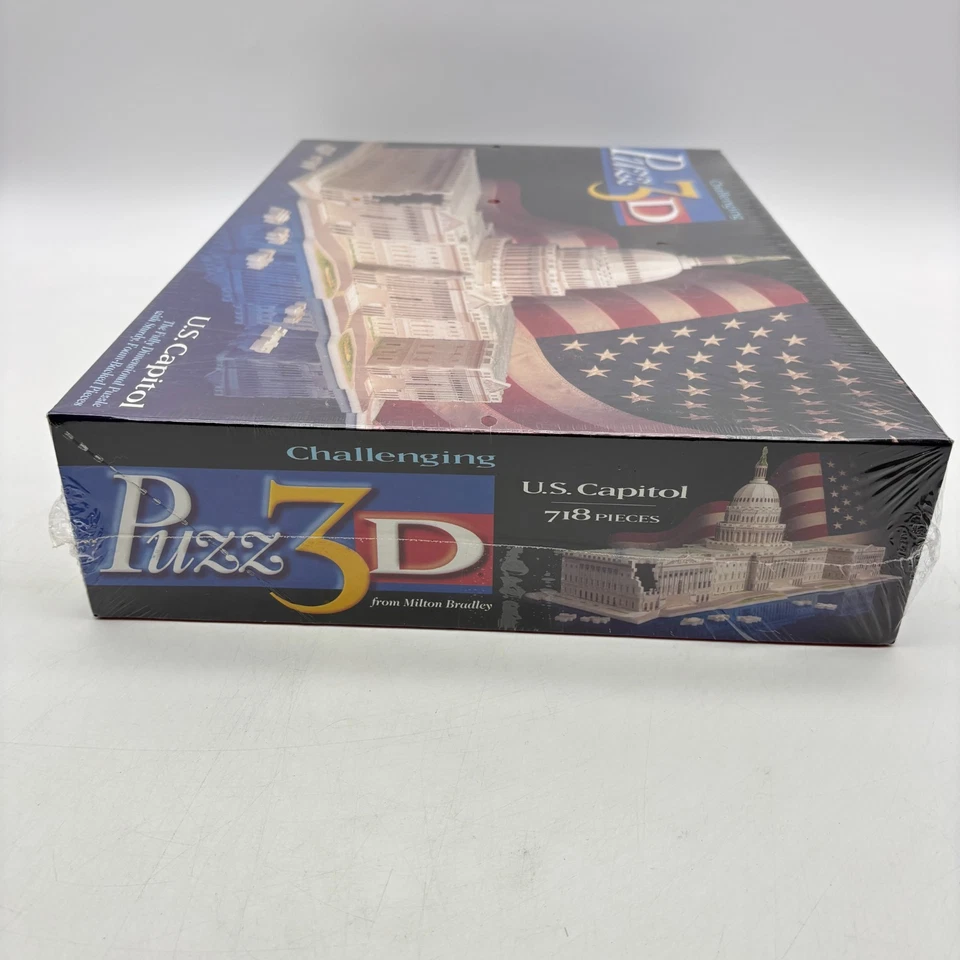Puzz 3D US Capitol 718 Pieces SEALED Wrebbit 1994 USA Government Senate House - Image 4 of 4