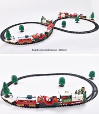 Toy Train Set with Lights and Sounds Christmas Train Set Railway Tracks Battery