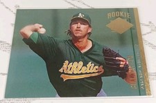 1994 Fleer Ultra Baseball Card Rookie Oakland A's Bill Taylor #413