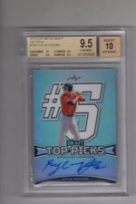 2015 Leaf Metal Draft Top Picks Kyle Tucker #TP-KT1 BGS 9.5 GEM MINT AUTO 10