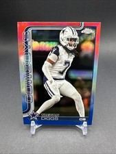 2025 Topps Chrome Red White and Blue Trevon Diggs Refractor #83 - Cowboys
