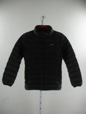 Kids Boys Girls sz L 12 Patagonia Black 600 Down Sweater Jacket Puffer Full-Zip