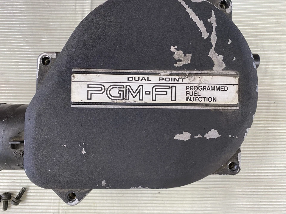 Chapéu superior corpo acelerador ponto duplo fabricante de equipamento original 1988-1991 Honda Civic CRX PGM-FI - Imagem 3 de 4