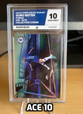 Topps Chelsea Team Set 25-26 Guro Reiten Collector's Corner /75 ACE Gem Mint 10