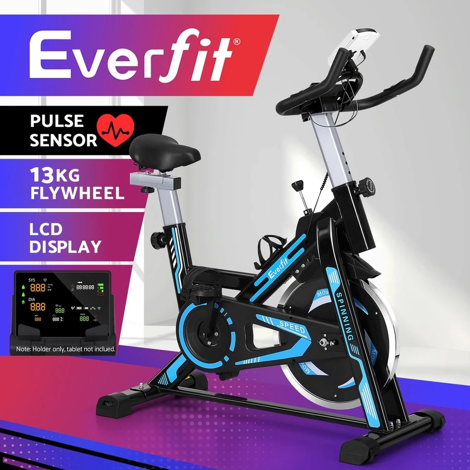 Everfit Spin Bike Exercise Bike 13KG Flywheel Fitness 150kg capacity - image 1 of 4
