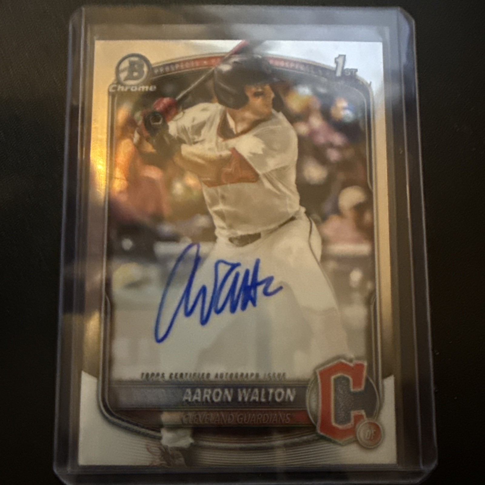 2025 Bowman Draft Chrome  Aaron Walton Auto  1st Bowman #CPA-AWA