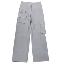 Wilfred Free Aritzia Picture Cargo Pants Size 6 Beige Wide Leg High Rise Stretch