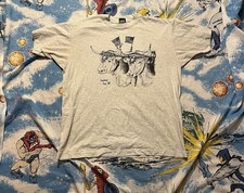vintage 90s Fryeburg Fair Single Stitch Tshirt USA Made Bulls Animal Art Graphic