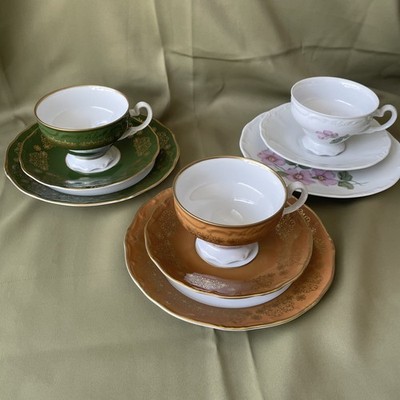 Weimar Sammeltassen 3 Trios / Kaffeegedecke