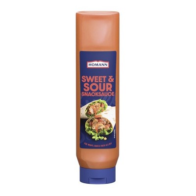 Homann Snack Sauce Sweet and Sour mit Aprikosen Packung 875ml