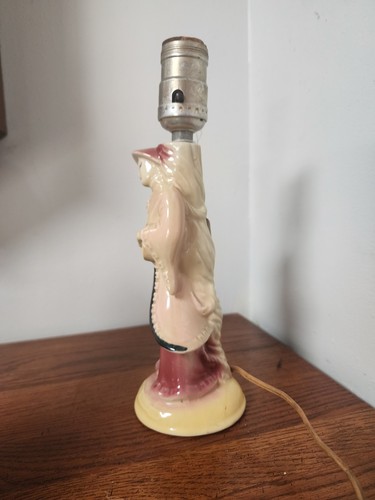 Shawnee Pottery Lamp Asian Man Playing Mandolin