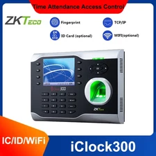ZKteco iClock300 TCP/IP ID/IC /WiFi USB Fingerprint Time Clock Attendance System