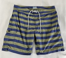 Men's J.CREW Swim Shorts Trunks Lined Beach Boat Lace Up Waist Size 35
