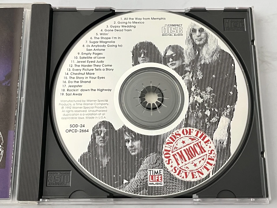 Time Life Sounds Of The Seventies FM Rock CD Little Feat, Crazy Horse, Lou Reed Foto 2 de 4