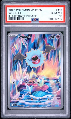 Woobat graded PSA 10 for sale on eBay
