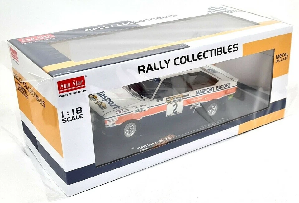 Coche modelo diecast Sunstar 1/18 - Ford Escort RS1800 MK2 South Pacific Rally 1977 Foto 2 de 4