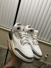 Nike Air Jordan 3 Retro White Cement Reimagined Youth Sz 4Y/ Wmns Sz 5.5 NEW