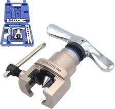 HANSUM Brake Line Flaring Tool Kit Swaging HVAC Pipe Expander 5 in 1 