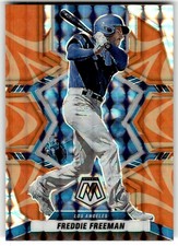 2022 Panini Mosaic Freddie Freeman Reactive Orange Mosaic #91