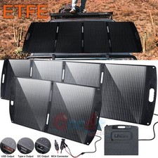 200W 12V Portable Folding Solar Panel Mono Power Battery Charge Camper Home RV