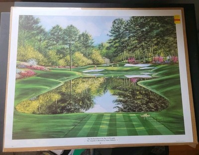 Camillia Hole #16 Augusta GA Nancy Raborn Signed Print 42875000 THE MASTERS GOLF