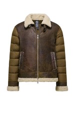 BOMBOOGIE  Giacca corta da uomo in pelle e nylon trapuntato JMKLIMPSSN5_10