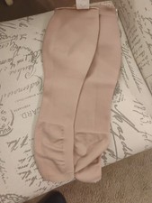New -TruForm 825 OTC Compression Open Toe Thigh High Med Long. Beige/Skin Color