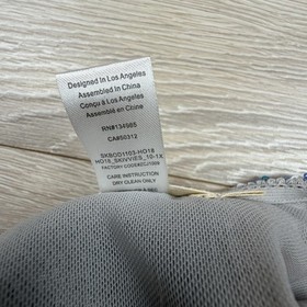 For Love And Lemons Skivvies Opal Low Plunge High Cut Sequin Bodysuit Size L  