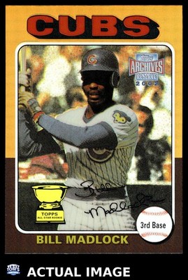 2002 Topps Archives Reserve #104 BILL MADLOCK Chicago Cubs Set-Break NM