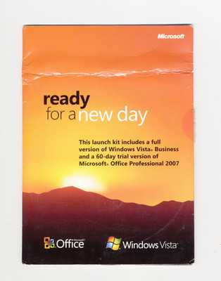 MS Windows Vista Business + Microsoft Office Pro 2007 Trial Launch Kit - 2xCD