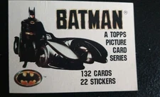 1989 Topps Batman Movie CardsSeries 1 -Cards#1-132-You Pick To Complete Set