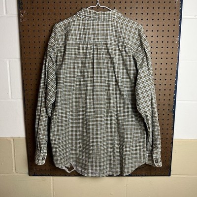 VINTAGE J. Chemise homme Crew Flanelle Medium Raarsman rouge gris à