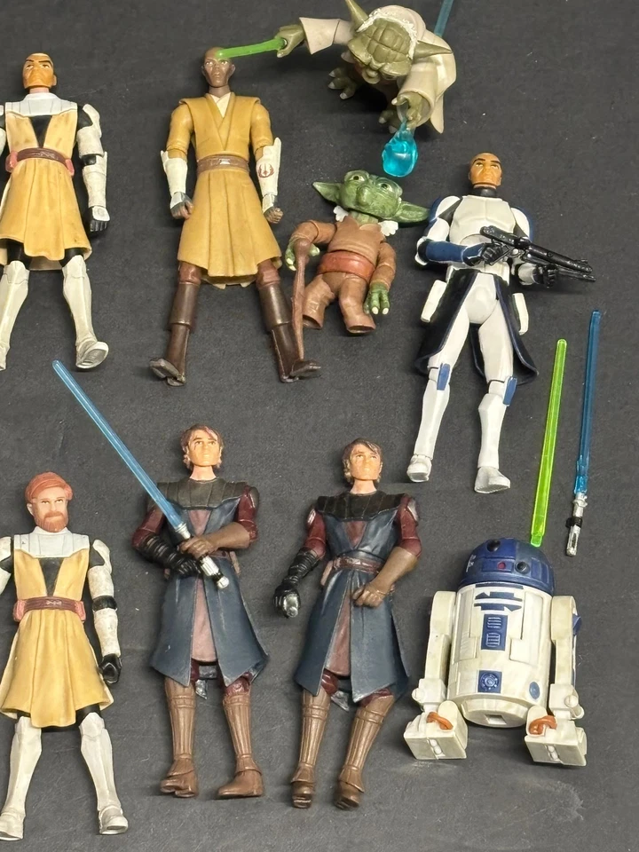 Star Wars Clone Wars 21 Figure Lot Loose Ahsoka Anakin Yoda Grievous Clones - Image 4 of 4