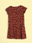Art Class Girls Red Floral T-Shirt Dress S (6/7) Short Sleeve Crew Neck — photo 2