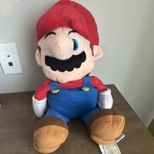 Super Mario Mario Plush Doll Zippered Back Super Mario Bros. Merchandise
