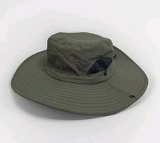 Bucket Boonie Sun Fishing Hat Safari Nylon Adjustable Army Green Packable Vented