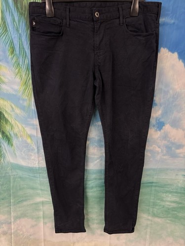 Emporio Armani, Emporio Armani Men's Skinny Jeans W36 L34 Dark Navy Blue Almost Black Vintage