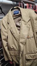 vintage Norm Thompson "Escape from the Ordinary" Blazer khaki cotton tweed XL