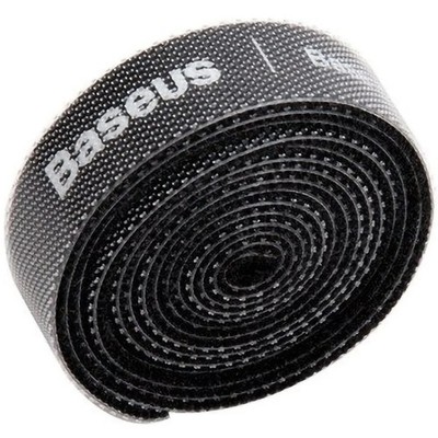 Band / Klettband / Kabelorganisator Baseus Rainbow Circle Velcro, Schwarz