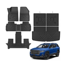 KARPAL Floor Mats for 2017-2023 GMC Acadia 6 Seats Captain Chairs, Custom Fit...