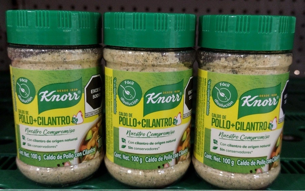 3X CONDIMENTOS KNORR POLLO Y CILANTRO (POLLO Y CILANTRO) 3 DE 100g -ENVÍO GRATUITO